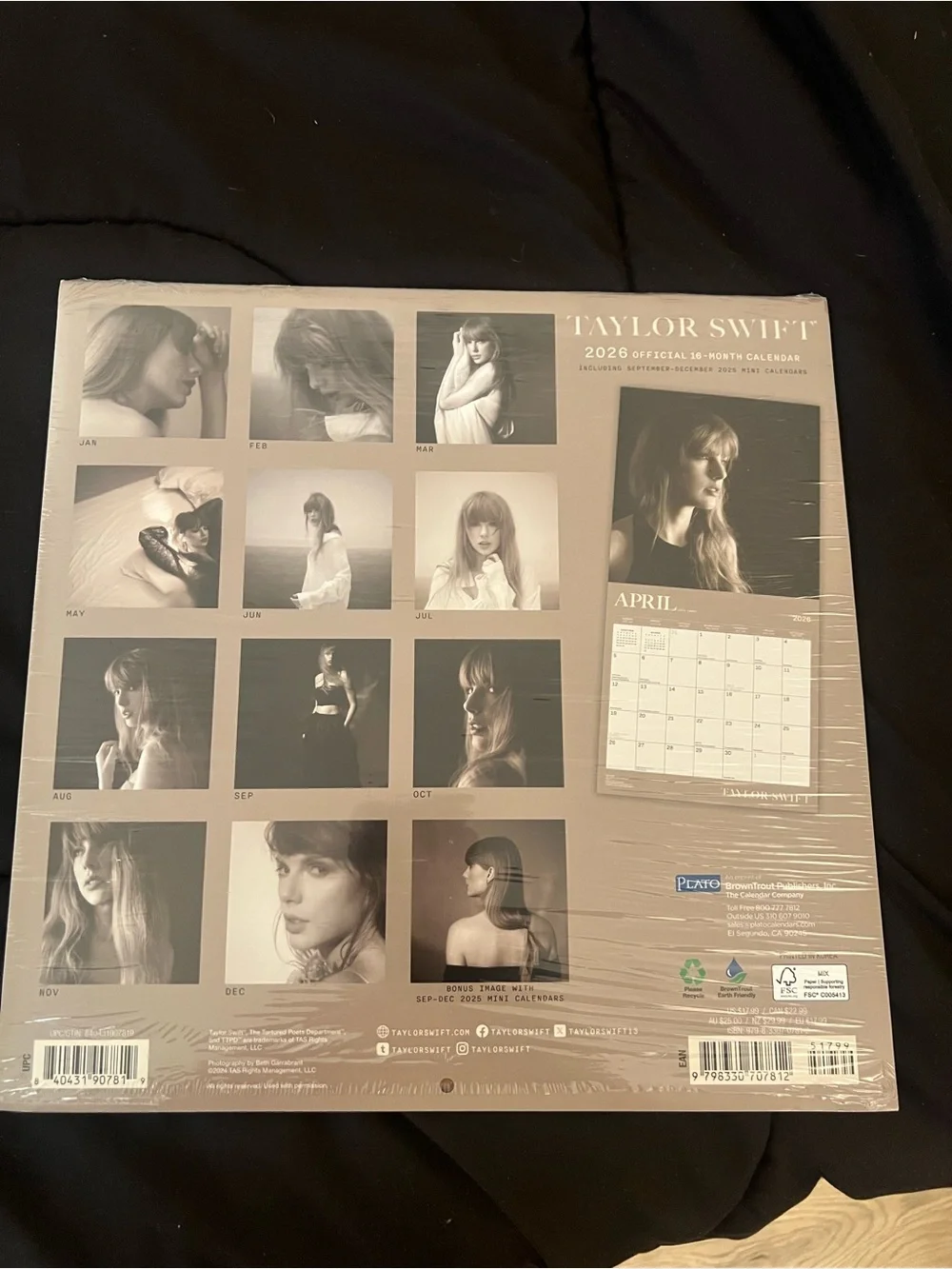 Taylor Swift 2026 Wall Calendar